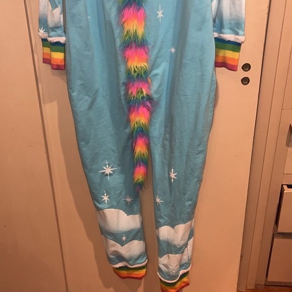 TipsyElves size Med rainbow 🌈 Unicorn 🦄 onesie, zippers and pockets - Picture 9 of 15